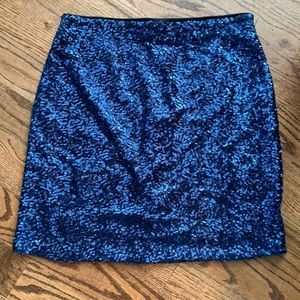 Layne lee sequin blue skirt NWT boutique brand